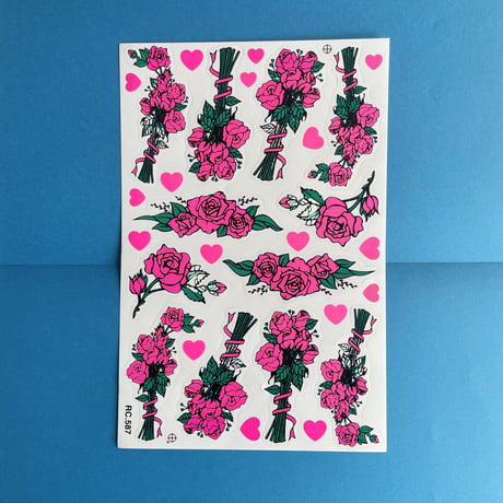 薔薇 シール 大 ROSE STICKER
