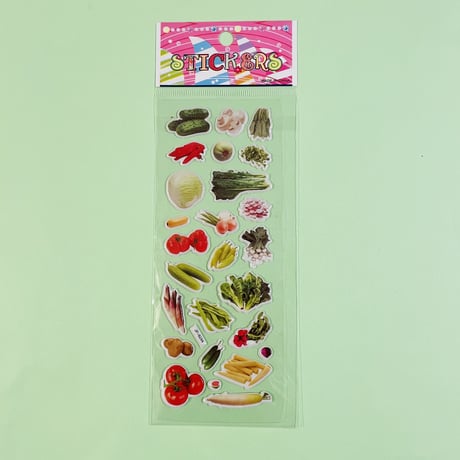 野菜③ ぷっくりシール VEGETABLE STICKER