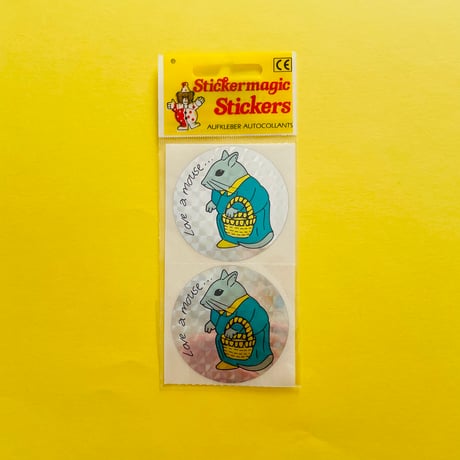 ネズミ シール MOUSE PRISM STICKER