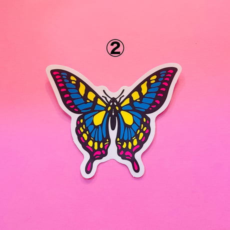 蝶々 シール BUTTERFLY STICKER