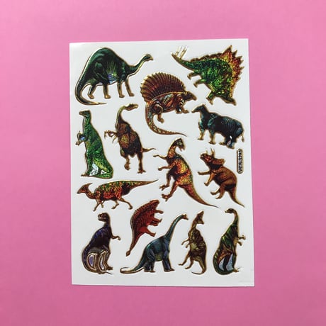 恐竜 ② キラキラ シール DINOSAUR STICKER