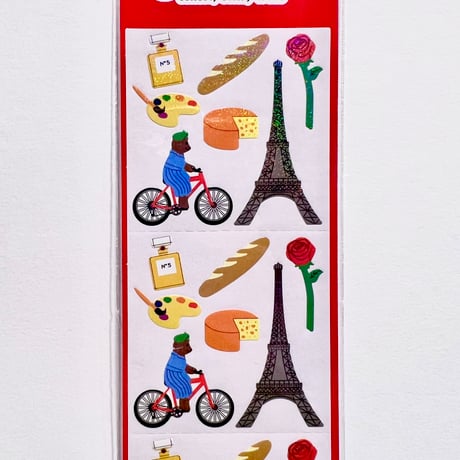 Sticker Garden★ パリのエッフェル塔とくま