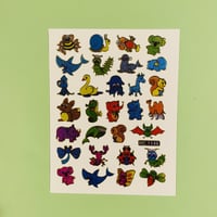 カラフル 動物 ⑦ キラキラ シール COLORFUL ANIMAL STICKER