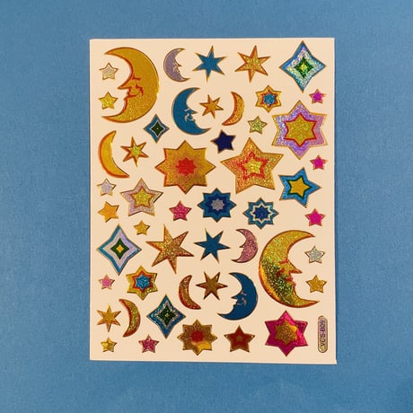 月 ④ キラキラ シール MOON STICKER