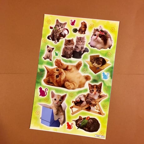 猫 ネコ シール 大 CAT STICKER  ③