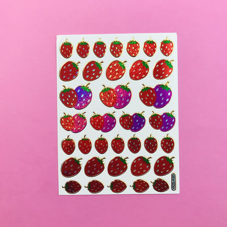 イチゴ いちご シール STRAWBERRY STICKER