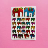 ゾウ 象 ④ キラキラ シール ELEPHANT STICKER