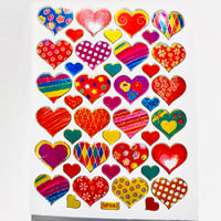 ハート 模様 (14) キラキラ シール HEART STICKER