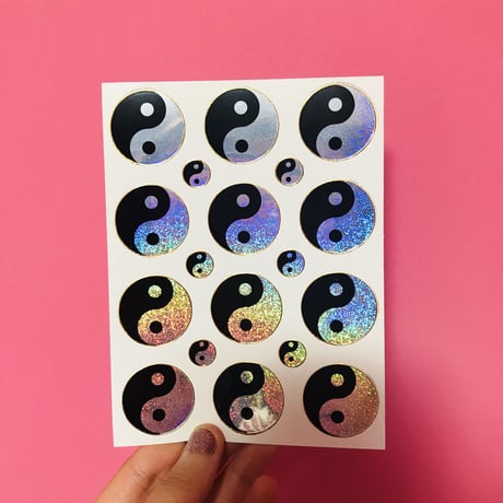 陰陽 キラキラ シール YIN-YANG STICKER