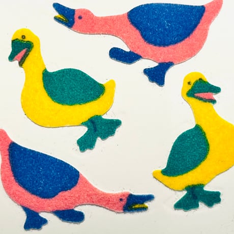 Great 7 シール あひる ② ザラザラ DUCK STICKER