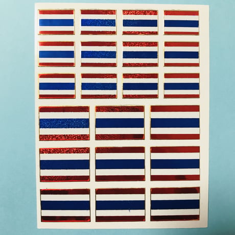 タイ 国旗 キラキラ シール THAILAND FLAG STICKER
