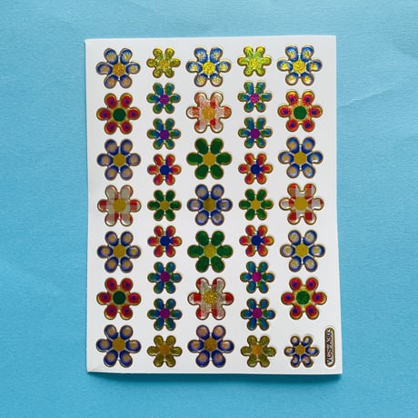ミニフラワー ④ キラキラ シール MINI FLOWER STICKER