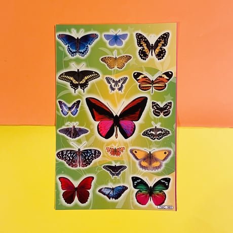 蝶々④ シール 大 BUTTERFLY STICKER