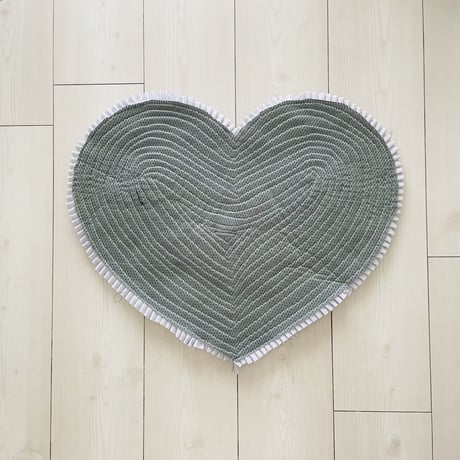 ⭐️ラグ⭐️ ハート(グレーっぽい薄紫) RUG