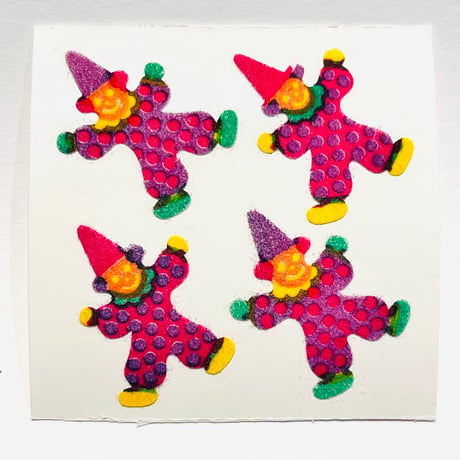 Great 7 シール サーカスピエロ ザラザラ CIRCUS CLOWN STICKER