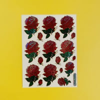 薔薇 ローズ ④ キラキラ シール  ROSE STICKER