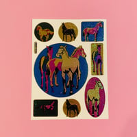 馬 ② キラキラ シール  HORSE STICKER