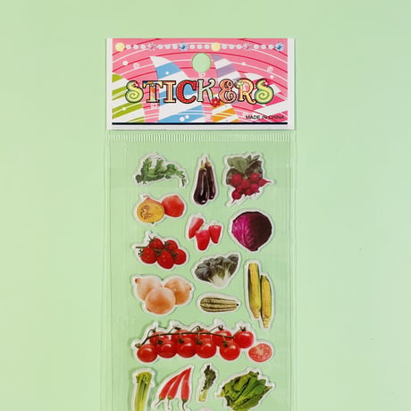 野菜⑥ ぷっくりシール VEGETABLE STICKER
