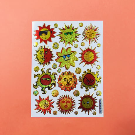太陽 キラキラ シール SUN STICKER