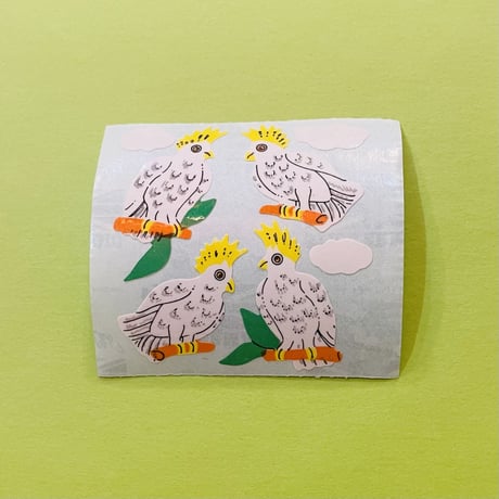 オウム シール COCKATOOS STICKER