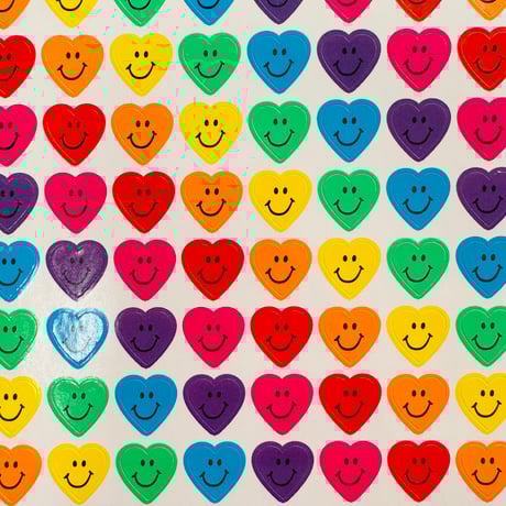 ハート スマイル シール HEART SMILE STICKER