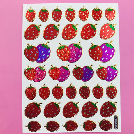 イチゴ いちご シール STRAWBERRY STICKER