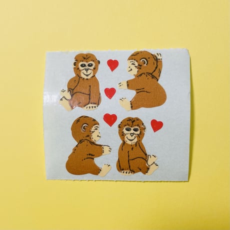 猿 シール MONKEY STICKER