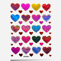 ハート 模様 (13) キラキラ シール HEART STICKER