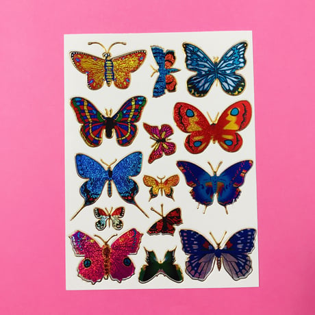 蝶々 キラキラ シール ⑩  BUTTERFLY STICKER