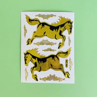 馬 ④ キラキラ シール HORSE STICKER