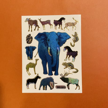 動物 ⑦ キラキラ シール ANIMAL  STICKER