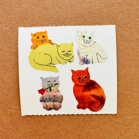 猫 ミックス プリズム シール CAT MIX PRISM STICKER