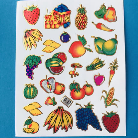 フルーツ キラキラ シール  ① FRUIT STICKER