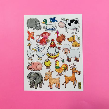 動物 ④ キラキラ シール ANIMAL  STICKER