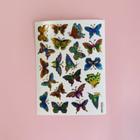 蝶々 キラキラ シール (15)  BUTTERFLY STICKER