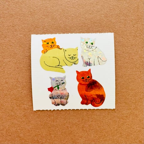 猫 ミックス プリズム シール CAT MIX PRISM STICKER