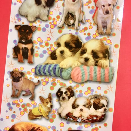犬 いぬ シール 大 DOG STICKER ④