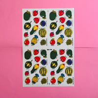 フルーツ シール 大 8 FRUIT STICKER