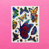 蝶々 ⑦ キラキラ シール BUTTERFLY STICKER