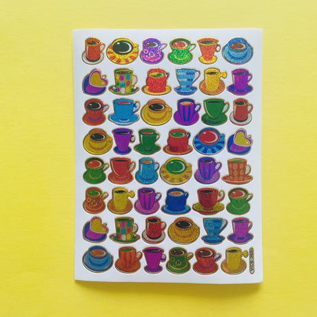 コーヒー キラキラ シール COFFEE STICKER