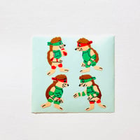 変装するハリネズミ シール HEDGEHOG STICKER