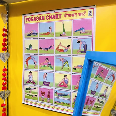 ヨガポスター ヒンディー語 YOGA POSTER