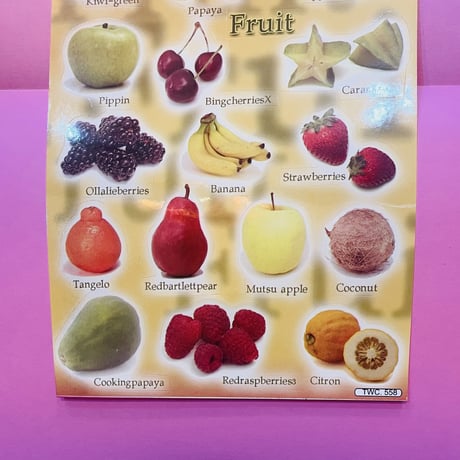 フルーツ シール 大 ④ FRUIT STICKER