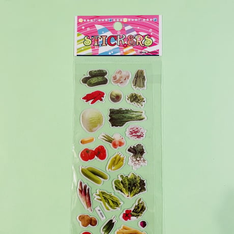 野菜③ ぷっくりシール VEGETABLE STICKER
