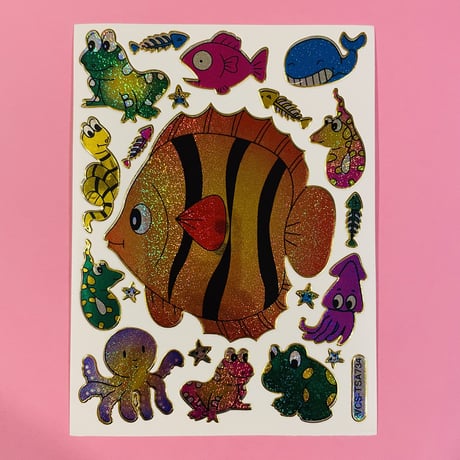 魚 ⑥ キラキラ シール FISH STICKER