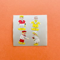 オランダの男の子と女の子 シール DUTCH BOY AND GIRL STICKER