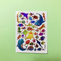 海の生き物 キラキラ シール SEA ANIMAL STICKER