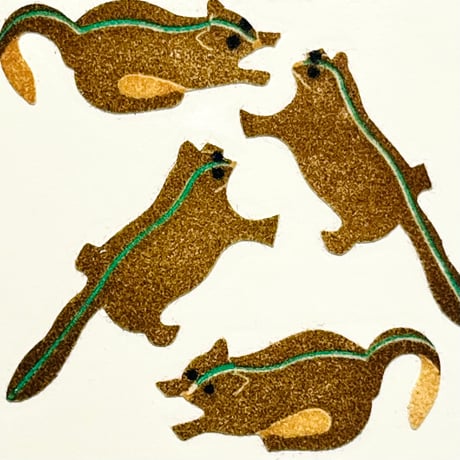 Great 7 シール シマリス ザラザラ CHIPMUNK STICKER