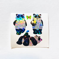 パンダ ① プリズム シール PANDA PRISM STICKER