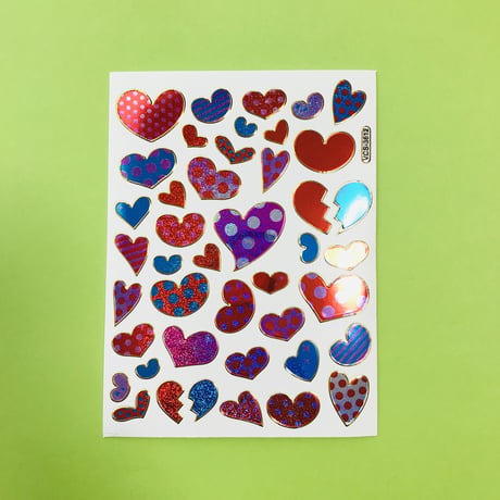 ハート ドット キラキラ シール HEART DOT STICKER
